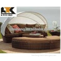 Round Sofa Bed Outdoor Rattan Bed Rattan Daybed With Canopy outdoor patio furniture
